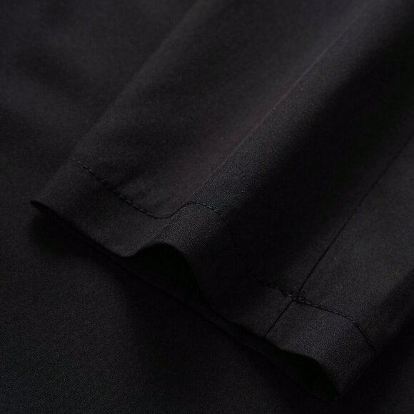 Black Elegant Women's Casual Long Button Coat For Summer - Picture 6 of 7